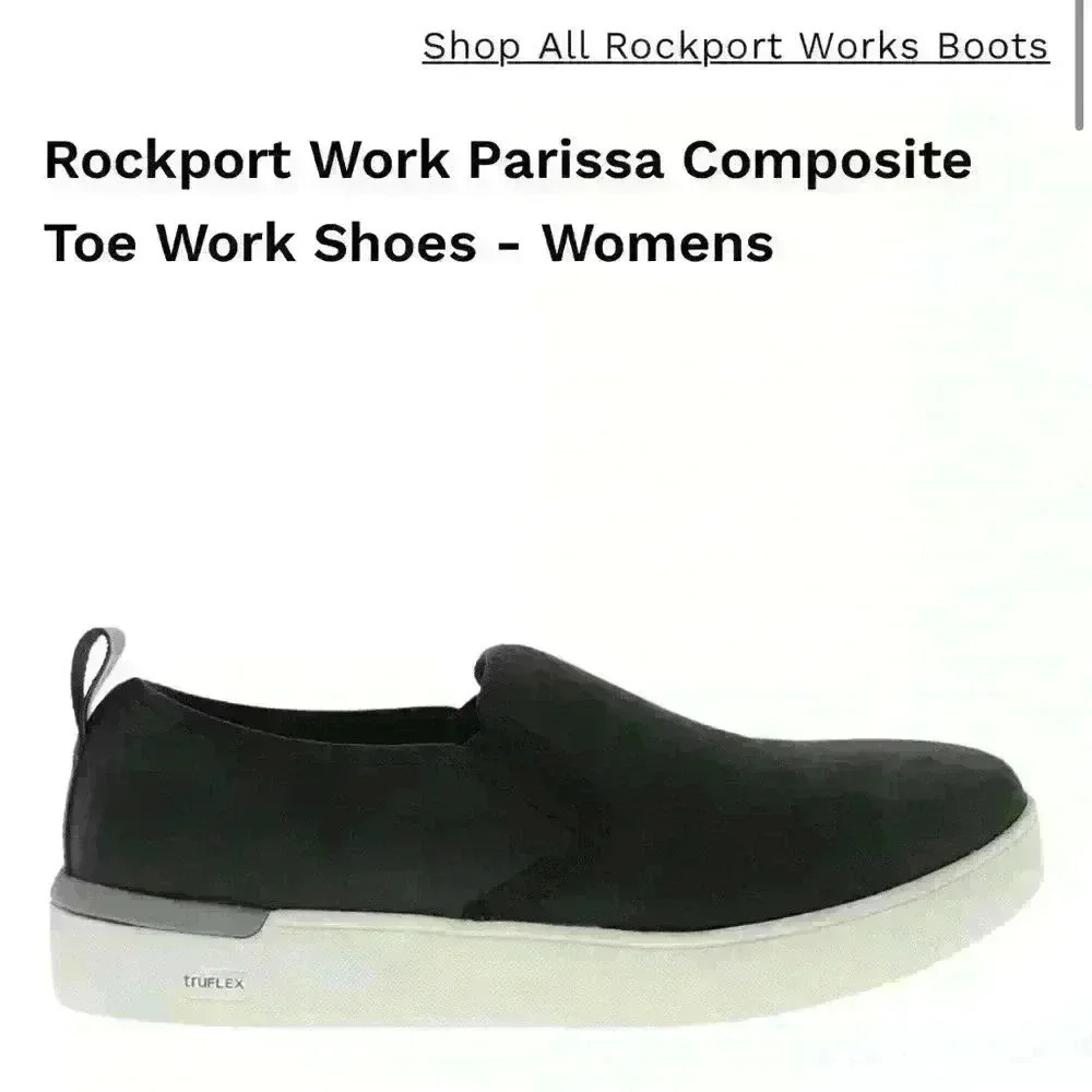 Rockport Work Parissa Composite Toe Work Shoes 9-Wide